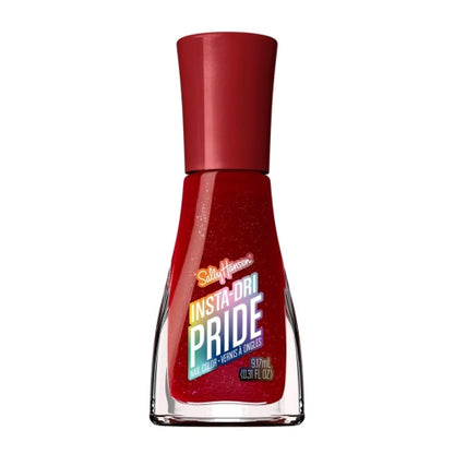 Sally Hansen Insta-Dri Pride Nail Polish | Quick Dry, Long Lasting, Streak-Free Shine | Opaque, Glossy | 769 Tot-ALLY Red | Bright Candy Red Nail Color