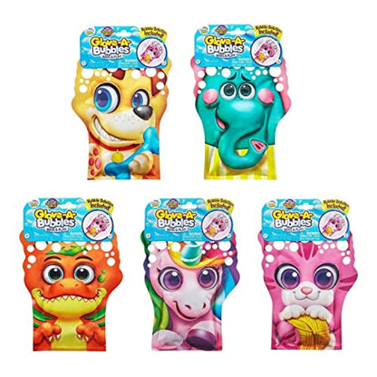 ZURU Glove-A-Bubbles Wave & Play 5 Pack - Kids Outdoor Party Toy Bubble Solution