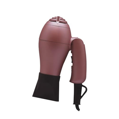 Aria Beauty Mini Compact Folding Blowdryer, Dual Votage, Diffuser and Concentrator Nozzle Included, Lightweight Design, Perfect for Travel, 1000W
