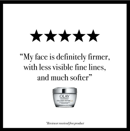 Olay Collagen Peptide Duo Pack, Balancing Cream Face Wash, Fragrance-Free, 5.0 fl oz, Moisturizing Cream Moisturizer, Fragrance-Free, 1.7 oz