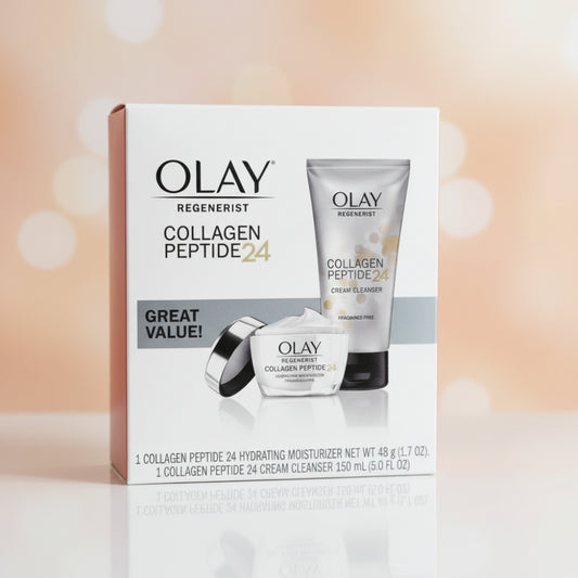 Olay Regenerist Collagen Peptide 24 Moisturizer 1.7oz & Cream Cleanser 5oz Set