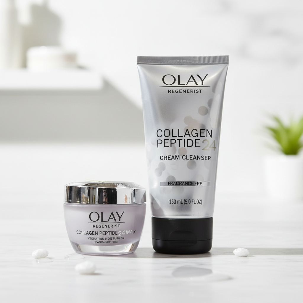 Olay Regenerist Collagen Peptide 24 Moisturizer 1.7oz & Cream Cleanser 5oz Set