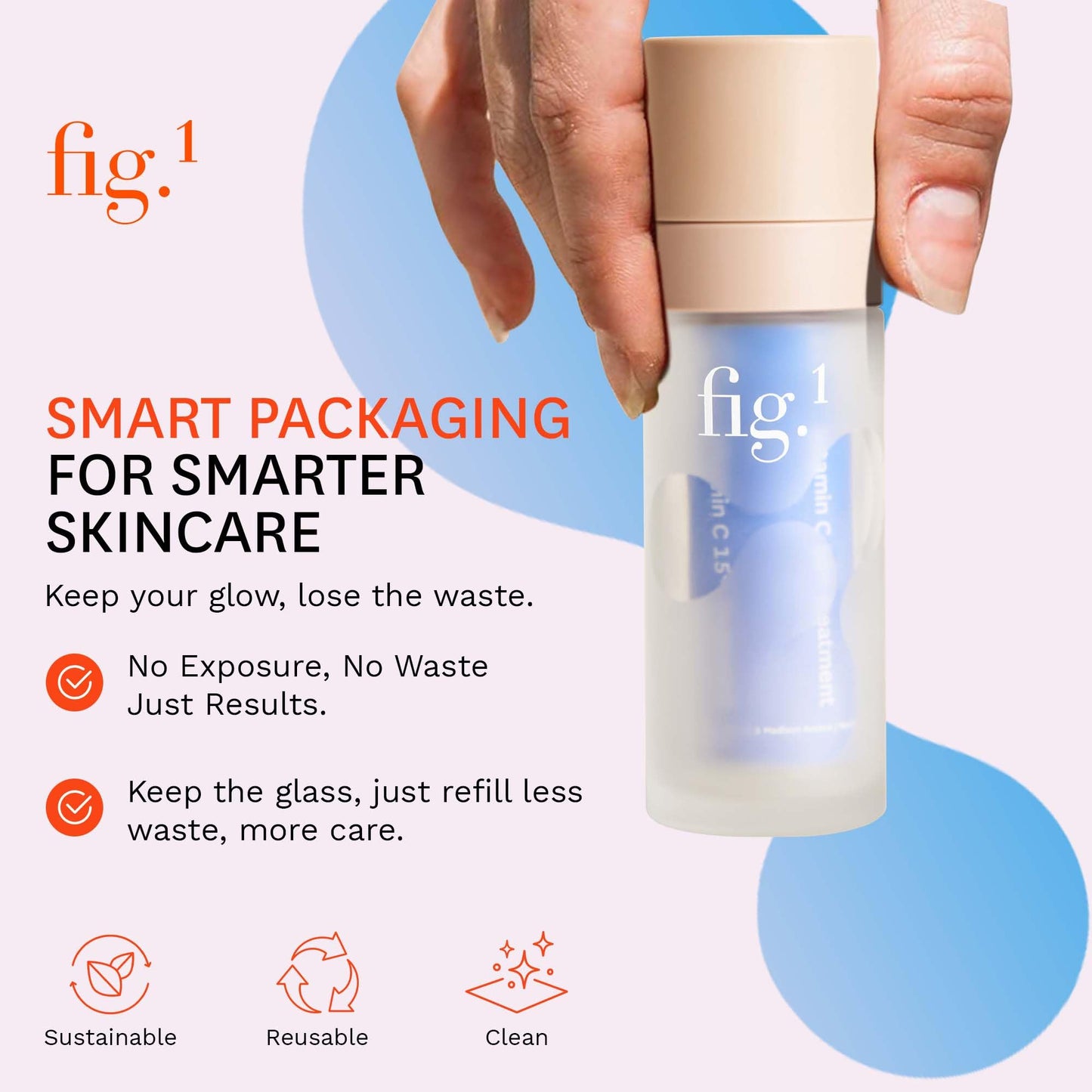 Fig.1 Vitamin C 15% Face Serum for Women | Nourishing Hydrating - Anti Wrinkle Antioxidant Serum for Face | Moisturizing Facial Skin Care Treatment for Dry, Oily & Normal Skin – 1.0 oz