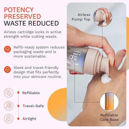 Fig.1 Glycolic Glow Treatment – 4% Glycolic Acid Face Exfoliant, Exfoliating & Glowing Emulsion, Chemical Peel for Radiant Skin, Hydrating PHA & Squalane, Vegan, 30 ml