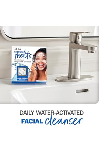 Olay Hyaluronic Water-Activated Cleansing Melts Facial Cleanser Pads 32 Count
