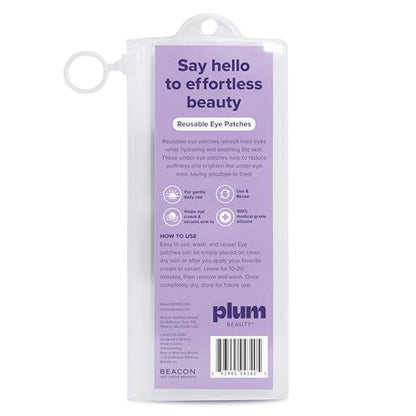 Plum Beauty Reusable Eye Masks Patches Boost Hydration Reduce Wrinkles 20 Uses