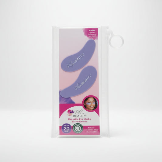 Plum Beauty Reusable Eye Masks Patches Boost Hydration Reduce Wrinkles 20 Uses