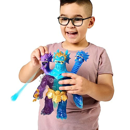 Heroes of Goo Jit Zu Deep Goo Sea King Hydra Figure with Triple Attack 3 in 1 Goo Power. Plus Light and Sound Battle Action!