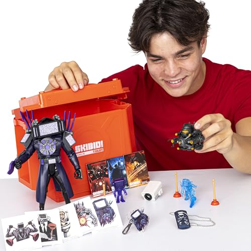 Skibidi Toilet Giant Mystery Loot Box, with 20 Mystery Surprises, YouTube Animation Sensation, Exclusive Mystery Figures, Officially Licensed Skibidi Toilet Merch