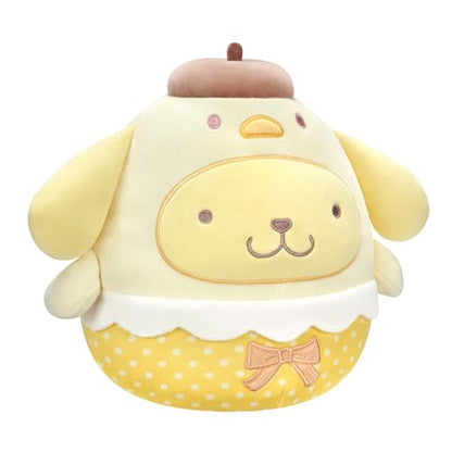 Squishmallows 2025 Original 8-Inch Easter Hello Kitty Squad Plush - Collectible Soft & Squishy Mini Stuffed Animal Toy - Add to Your Squad - Gift for Kids, Girls & Boys (Pompompurin Easter Chick)