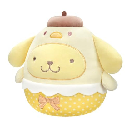 Squishmallows 2025 Original 8-Inch Easter Hello Kitty Squad Plush - Collectible Soft & Squishy Mini Stuffed Animal Toy - Add to Your Squad - Gift for Kids, Girls & Boys (Pompompurin Easter Chick)