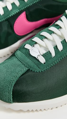 Nike Women's Cortez Sneakers, Fir/Pinksicle/Sail, 9.5 Medium US