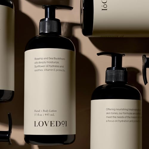 Loved01 Hand & Body Lotion, John Legend Skincare, Fragrance-Free, Daily Lightweight Cream, Oprah's Favorite Things, Formulated with Shea Butter & Vitamin E, 15 oz