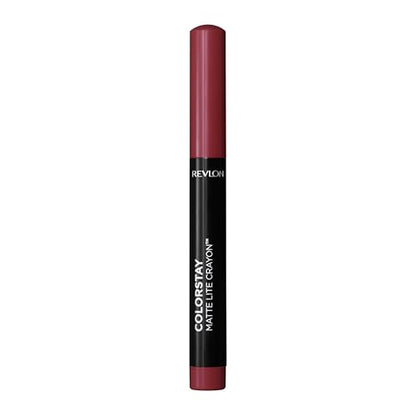 REVLON ColorStay Matte Lite Crayon Lipstick with Built-in Sharpener, Smudge-proof, Water-Resistant Non-Drying Lipcolor, 011 Lifted, 0.049 oz