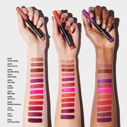 REVLON ColorStay Matte Lite Crayon Lipstick with Built-in Sharpener, Smudge-proof, Water-Resistant Non-Drying Lipcolor, 001 Tread Lightly, 0.049 oz