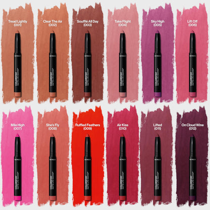 REVLON ColorStay Matte Lite Crayon Lipstick with Built-in Sharpener, Smudge-proof, Water-Resistant Non-Drying Lipcolor, 001 Tread Lightly, 0.049 oz