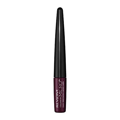 REVLON ColorStay Micro Easy Precision Liquid Eyeliner, Waterproof, Smudgeproof, Longwearing with Felt Tip Applicator, 303 But First, Wine, 0.057 fl oz