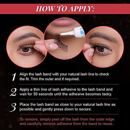 Ardell Faux Mink Lashes 811 False Eyelashes – Lightweight Natural Faux Mink Strip Wispy Lashes with Invisiband, 4 Pairs, 1 Pack