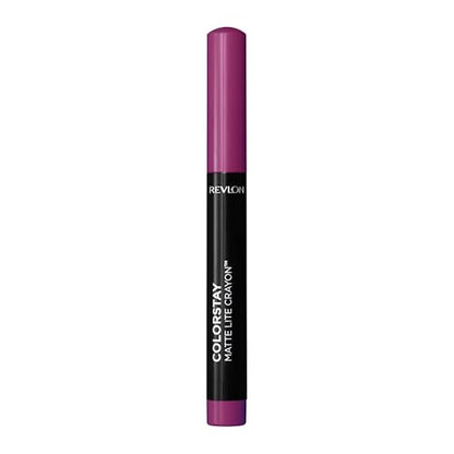 REVLON ColorStay Matte Lite Crayon Lipstick with Built-in Sharpener, Smudge-proof, Water-Resistant Non-Drying Lipcolor, 005 Sky High, 0.049 oz