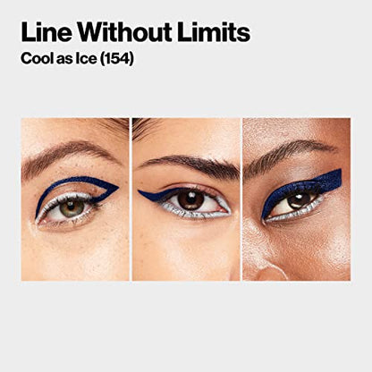 REVLON Liquid Eyeliner & Smoky Kohl Pencil, ColorStay Line Creator Eye Makeup, Waterproof & Transferproof, 154 Cool as Ice, 0.004 oz