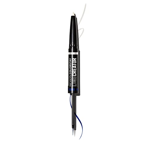 REVLON Liquid Eyeliner & Smoky Kohl Pencil, ColorStay Line Creator Eye Makeup, Waterproof & Transferproof, 154 Cool as Ice, 0.004 oz