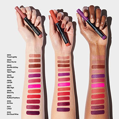 REVLON ColorStay Matte Lite Crayon Lipstick with Built-in Sharpener, Smudge-proof, Water-Resistant Non-Drying Lipcolor, 012 On Cloud Wine, 0.049 oz