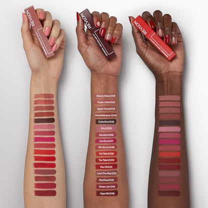 Revlon ColorStay Limitless Matte Liquid Lipstick, Vegan Formula, No-Budge, Longwear Lip Color, Long Lasting, Lightweight/Comfortable, Waterproof, 009 Hot Take, 0.17 fl oz