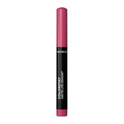 REVLON ColorStay Matte Lite Crayon Lipstick with Built-in Sharpener, Smudge-proof, Water-Resistant Non-Drying Lipcolor, 006 Lift Off, 0.049 oz