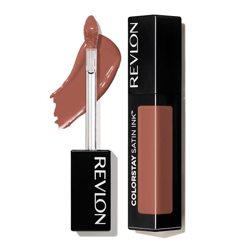 Revlon ColorStay Satin Ink Liquid Lipstick, Longwear Rich Lip Colors, Formulated with Black Currant Seed Oil, 002 Wild Ride, 0.17 fl oz
