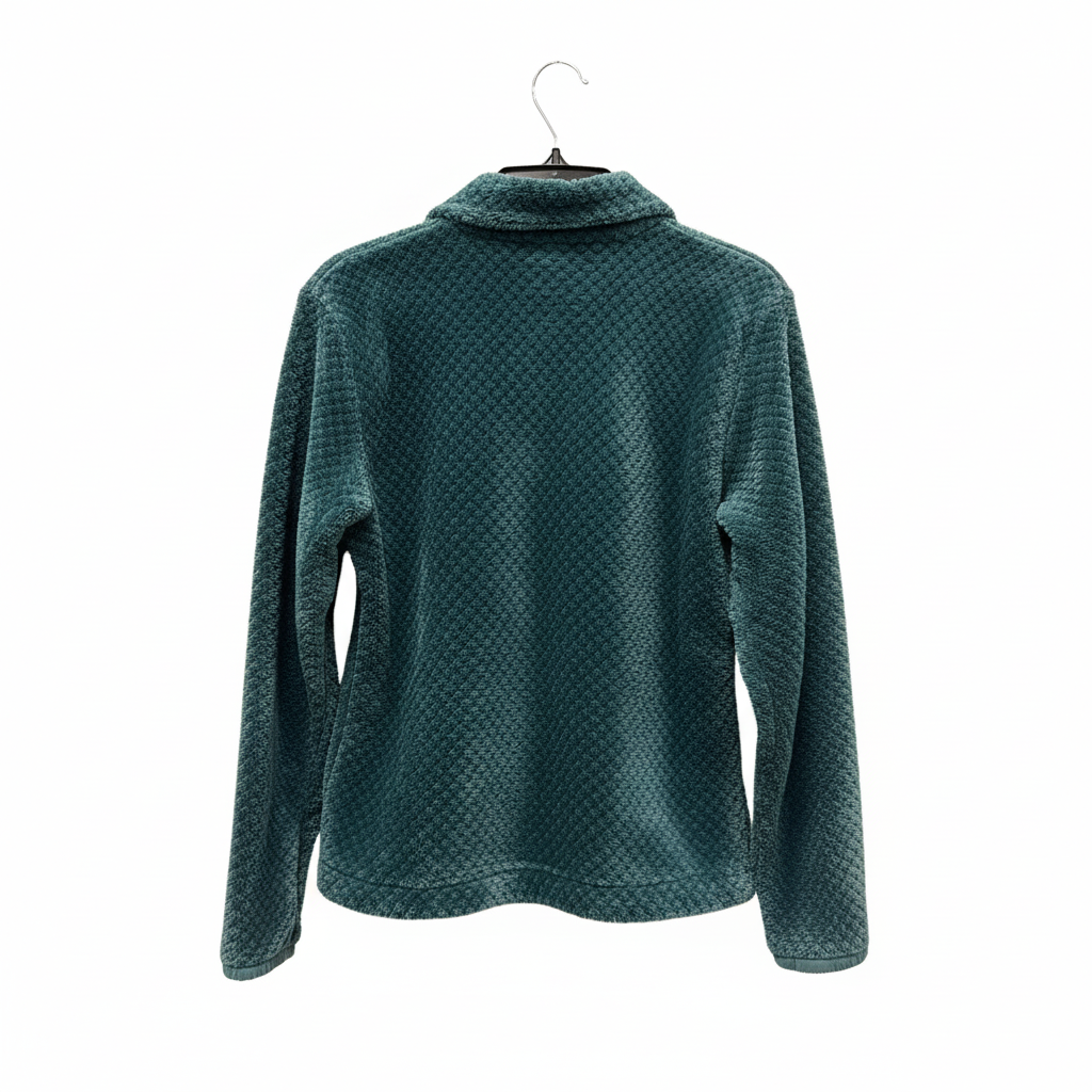 Columbia Women's Size M Dark Green Sherpa Full Zip Fleece Jacket NWT