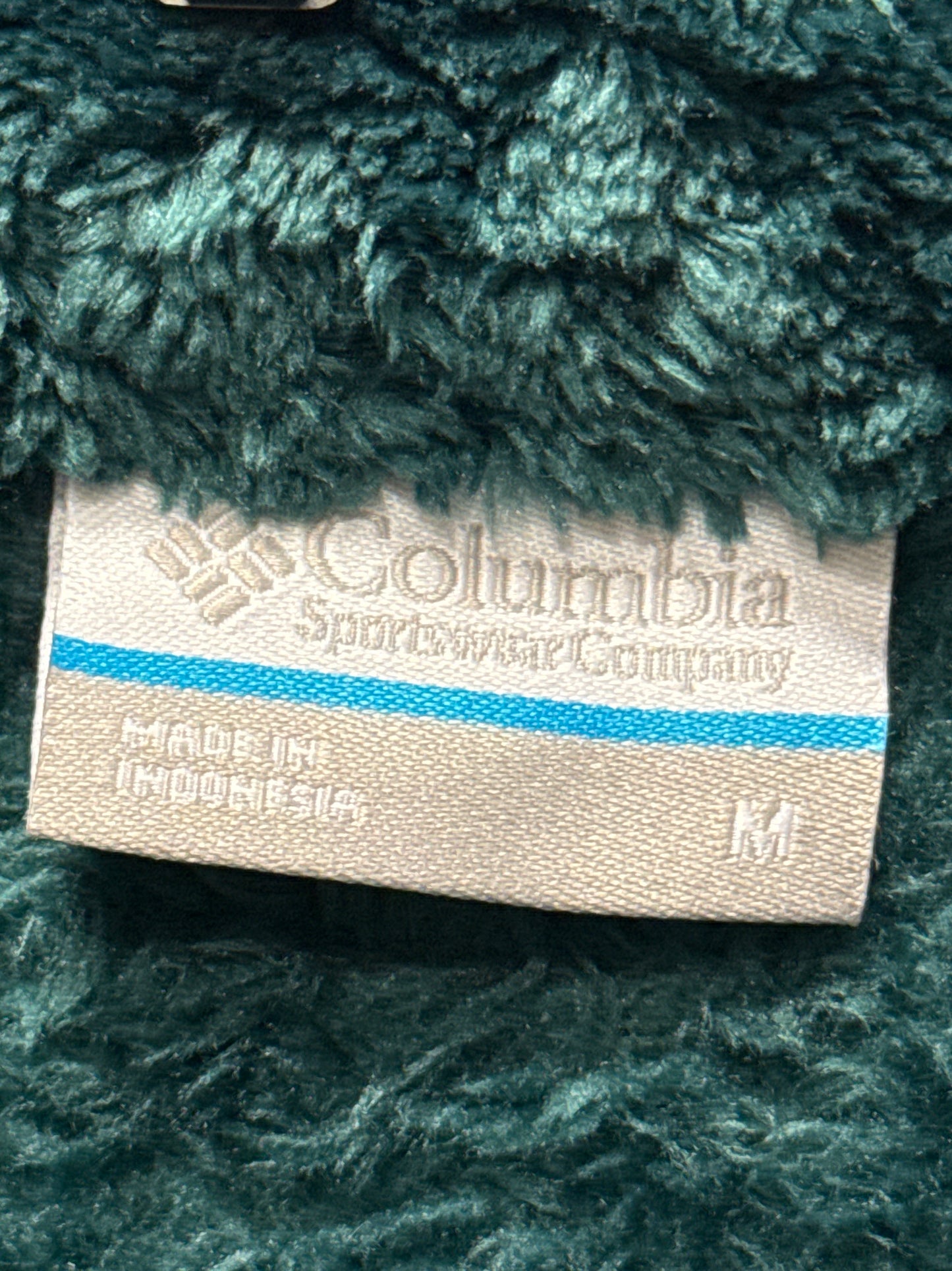 Columbia Women's Size M Dark Green Sherpa Full Zip Fleece Jacket NWT