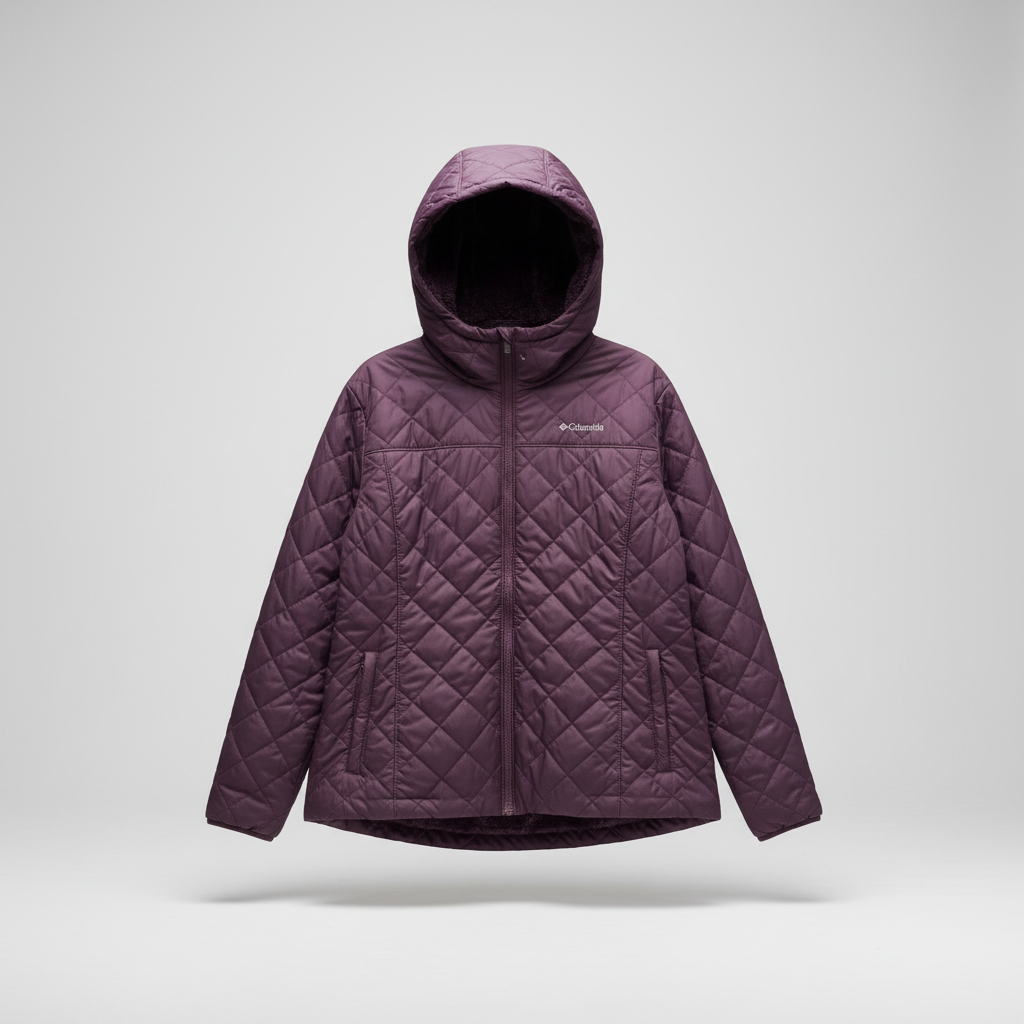 Columbia Women's 2X Size Sherpa High Pile Fleece Jacket Purple Fuzzy NWOT