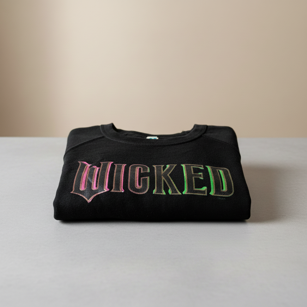Lane Seven Women's XL Black Wicked Graphic Sweatshirt Pullover NWOT
