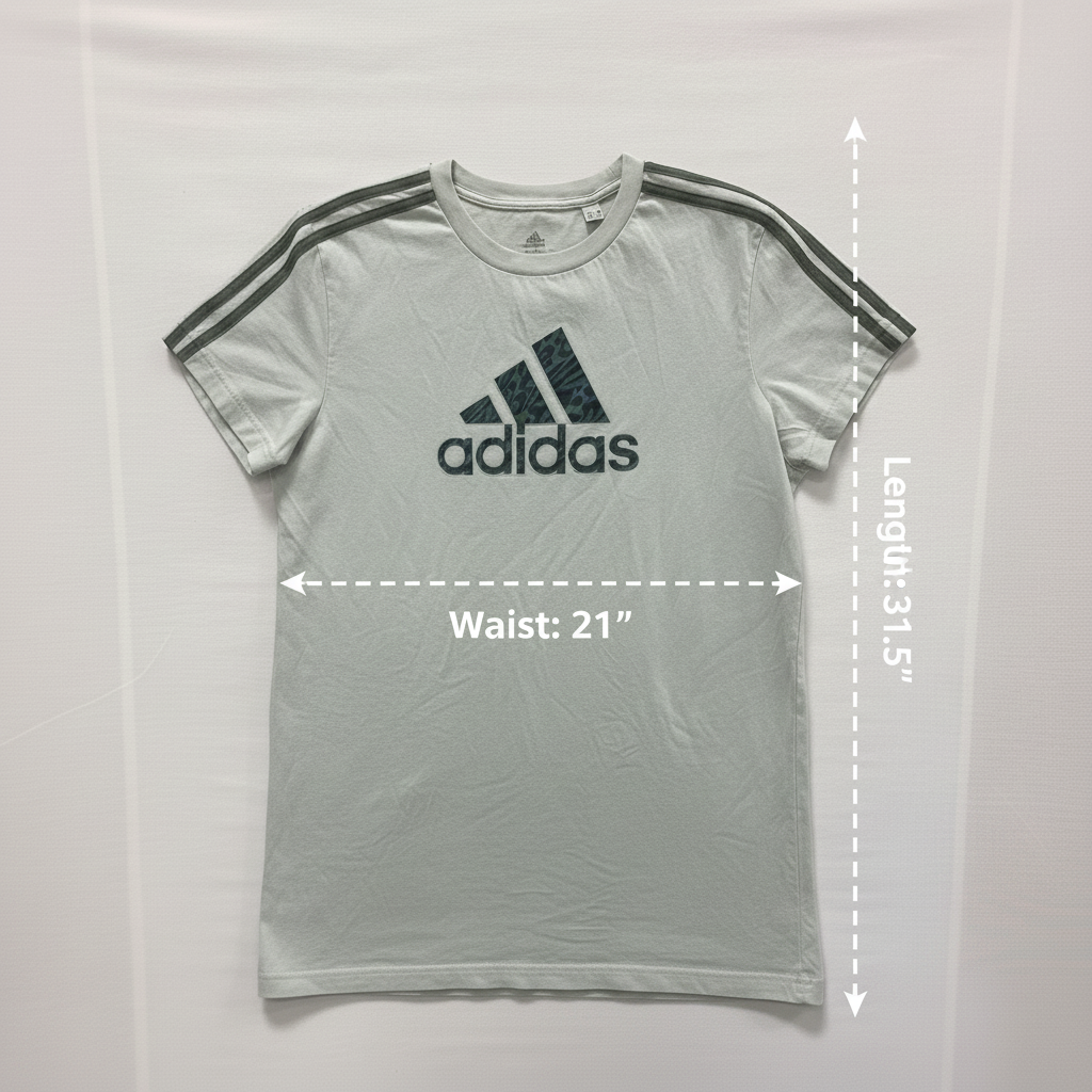 Adidas Women's Linen Green 3-Stripes T-Shirt Dress Size M NWOT Sporty Casual