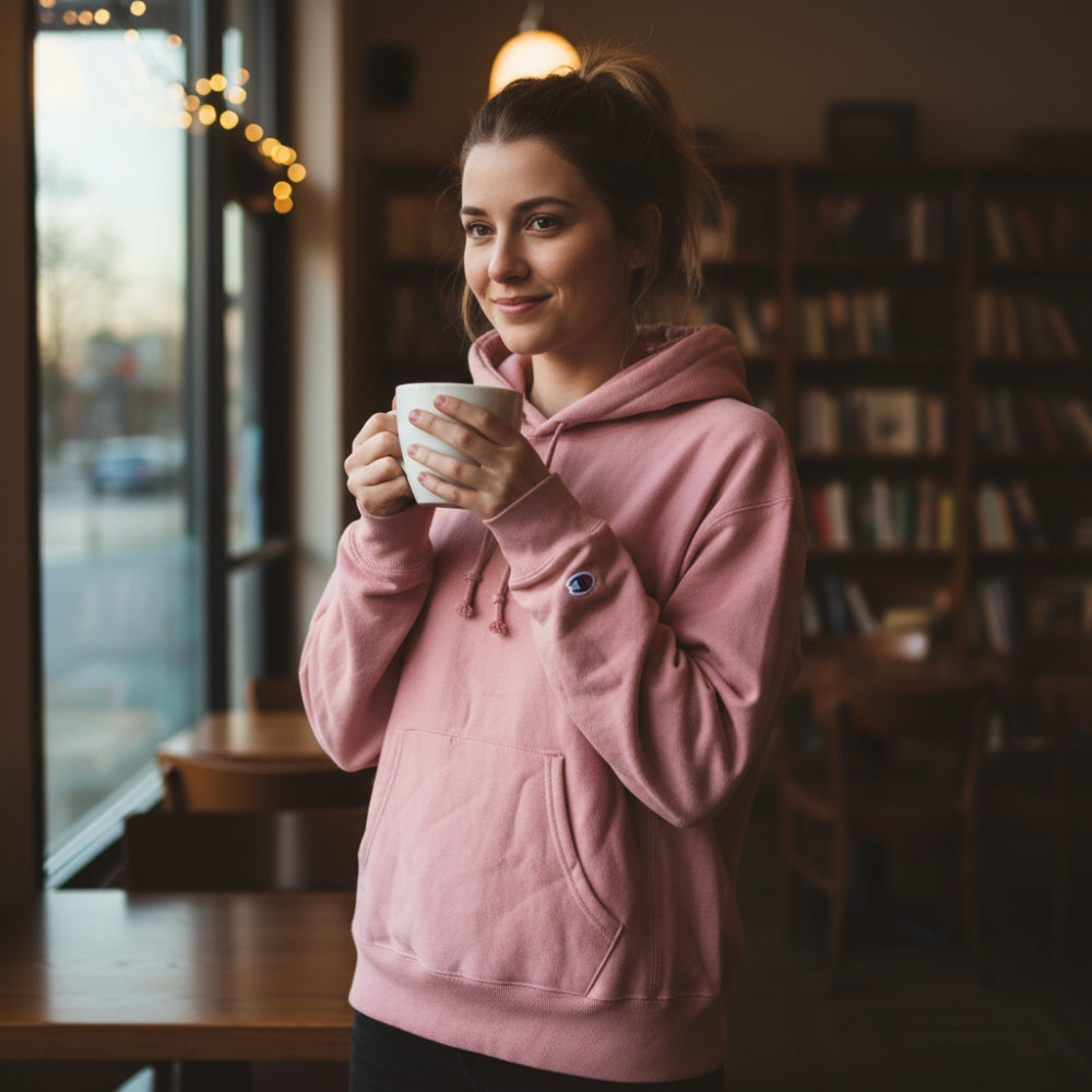 Champion Women's ReverSe Weave Pink Pale Hoodie Pullover Sweatshirt Size Small NWOT