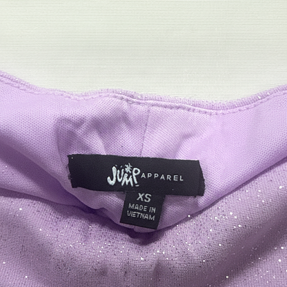 Jump Apparel Lilac Glitter Mini Dress Lavender Sparkle Party Size XS
