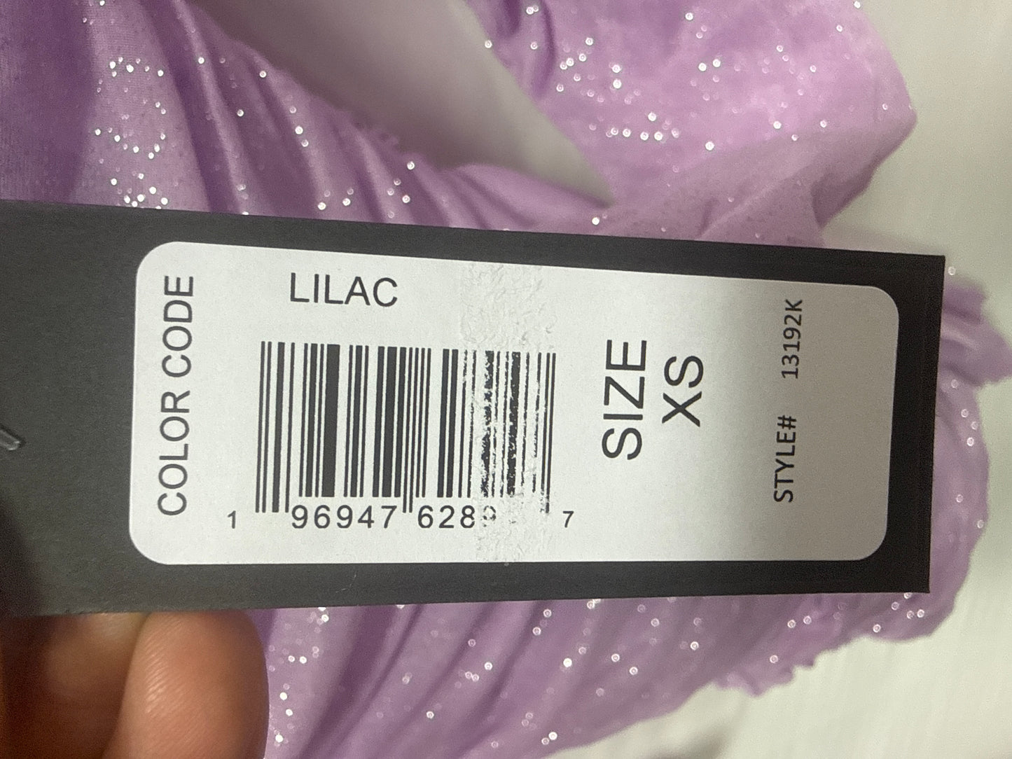 Jump Apparel Lilac Glitter Mini Dress Lavender Sparkle Party Size XS