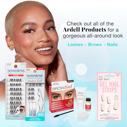 Ardell Seamless Cluster Eyelash Extensions Mini Kit Wispies – DIY Lash Extension Kit with Applicator, Glue & Seal, Natural Cluster Lashes, 10 Wispy Lash Clusters, 1 Pack