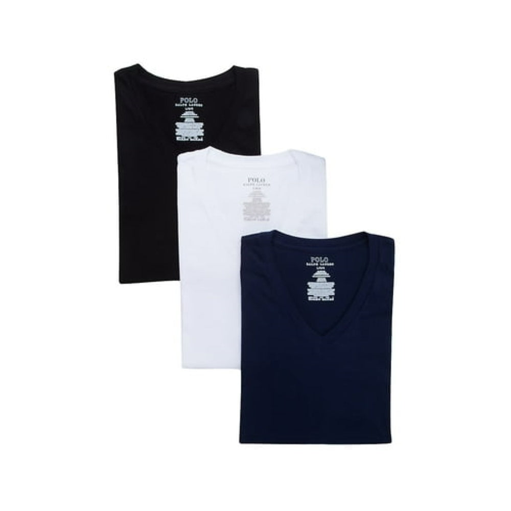 Polo Ralph Lauren Men's Classic Fit 100% Cotton V-Neck T-Shirt (NCVNP3) | Size Medium