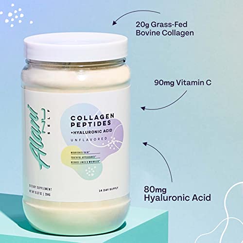 Alani Nu Collagen Peptides Powder UNFLAVORED | 18g Protein | Supports Bone, Skin and Nail Health | Collagen for Women | 80mg of Hyaluronic Acid | Gluten Free | Sugar Free | 14 Servings