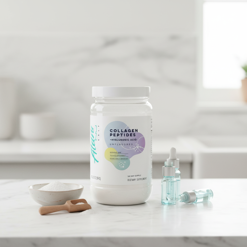 Alani Nu Collagen Peptides Powder UNFLAVORED | 18g Protein | Supports Bone, Skin and Nail Health | Collagen for Women | 80mg of Hyaluronic Acid | Gluten Free | Sugar Free | 14 Servings