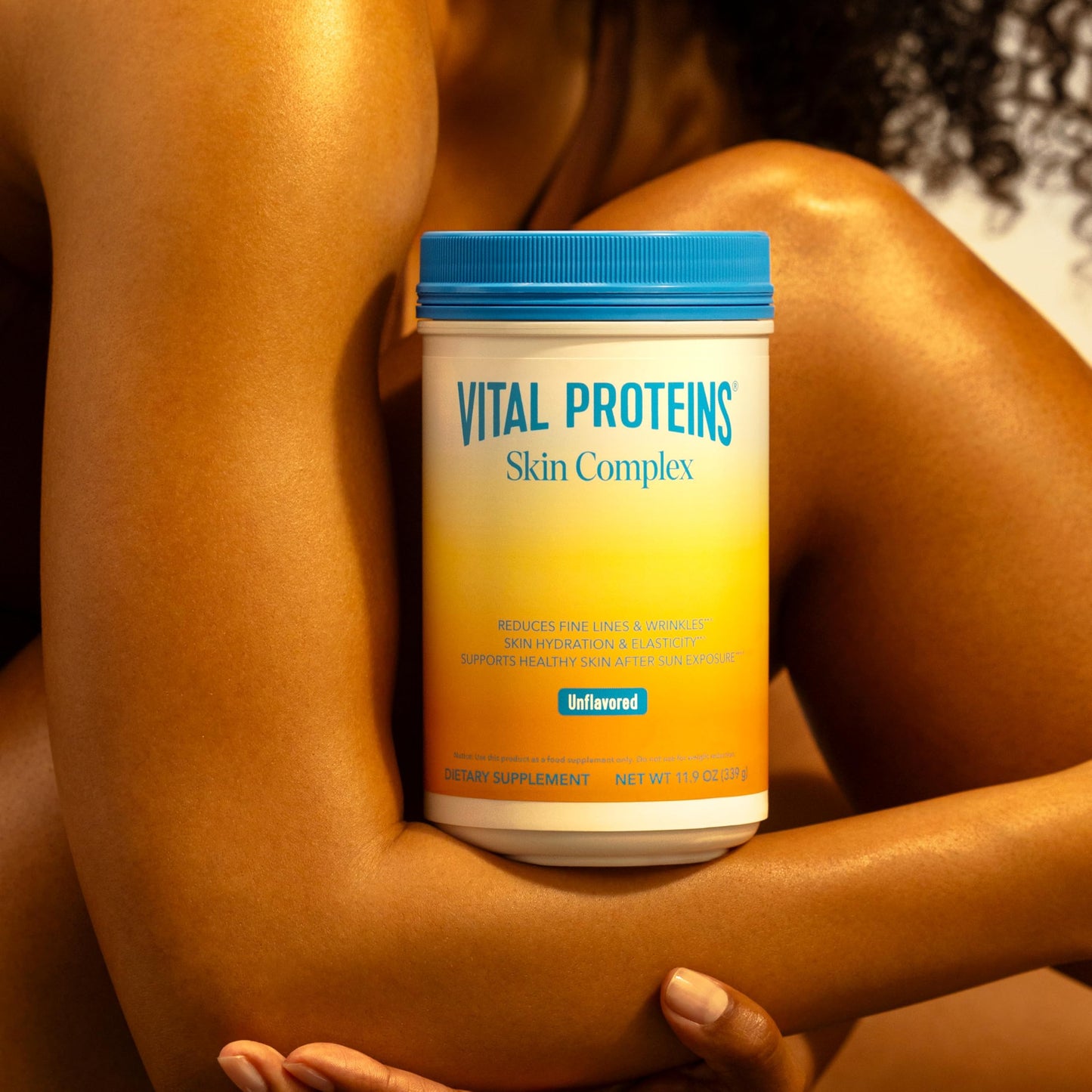Vital Proteins Collagen Peptides for Women - 20g Hydrolyzed Collagen, Vitamin C, Hyaluronic Acid, Reduce Fine Lines & Wrinkles, Verisol & Holimel - Skin Complex Supplement, Unflavored 11.9oz Powder | 3 Pack