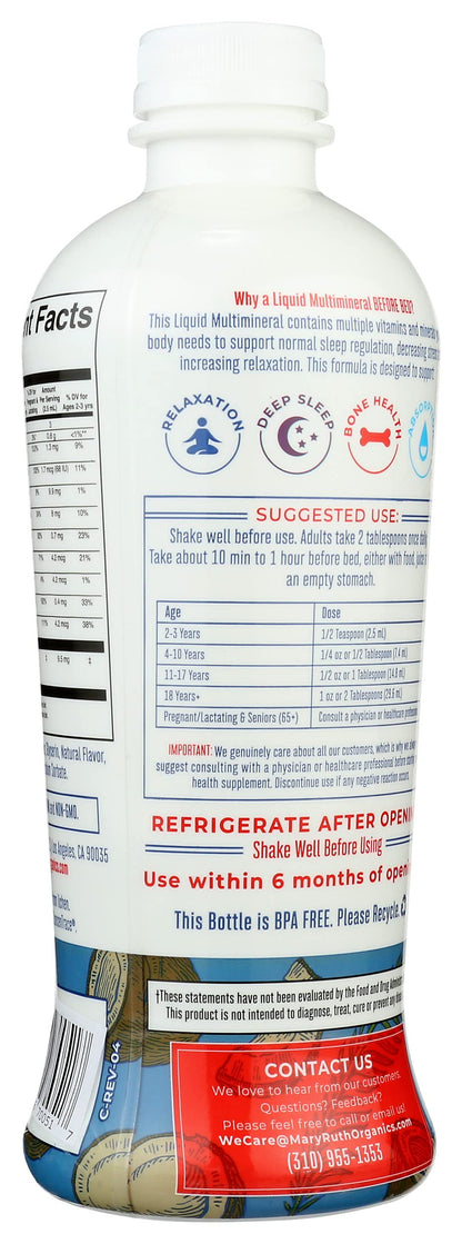 MaryRuth's Liquid Nighttime Multimineral Coconut Dream 32oz 3 Pack Exp 07/2026