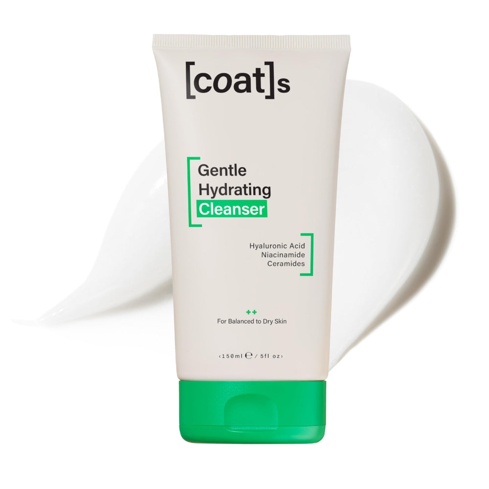 COATS Gentle Hydrating Cleanser [5oz] – Moisturizing Face Wash w/Hyaluronic Acid – Preppy Skincare- Fragrance-Free, Vegan, Clean Skincare for Teens, Combo to Dry Skin - 30 Day Supply