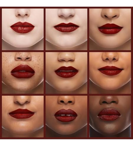 Almay Lip Vibes Lipstick with Vitamin E Oil & Shea Butter, Matte Cream Finish, Hypoallergenic, Love Yourself, 0.14 Oz