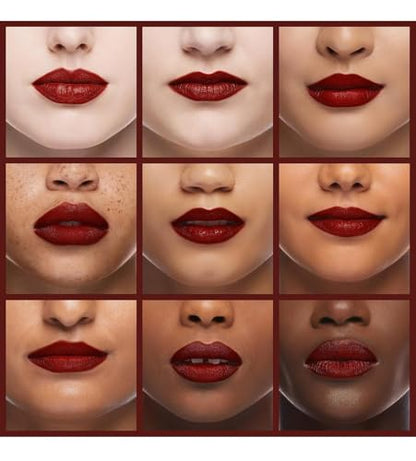 Almay Lip Vibes Lipstick with Vitamin E Oil & Shea Butter, Matte Cream Finish, Hypoallergenic, Love Yourself, 0.14 Oz