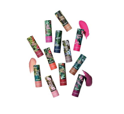 Almay Lip Vibes Lipstick with Vitamin E Oil & Shea Butter, Matte Cream Finish, Hypoallergenic, Love Yourself, 0.14 Oz