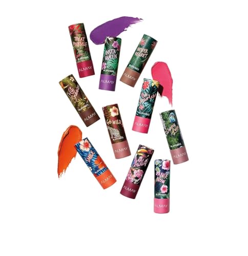 Almay Lip Vibes Lipstick with Vitamin E Oil & Shea Butter, Matte Cream Finish, Hypoallergenic, Love Yourself, 0.14 Oz