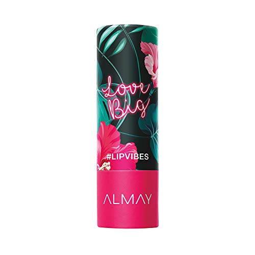 Almay Lip Vibes Lipstick with Vitamin E Oil & Shea Butter, Matte Finish, Hypoallergenic, Love Big, 0.14 Oz
