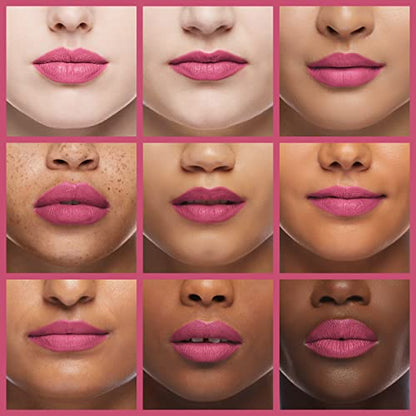 Almay Lip Vibes Lipstick with Vitamin E Oil & Shea Butter, Matte Cream Finish, Hypoallergenic, Dance Now, 0.14 Oz